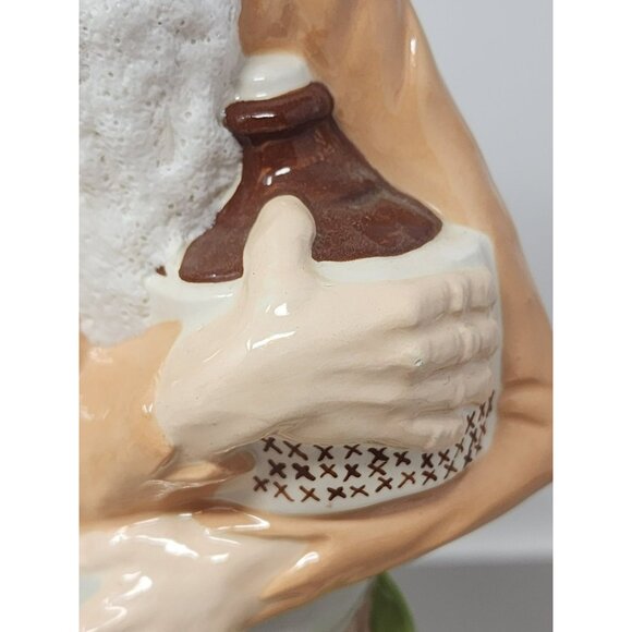 Vintage Handpainted Alberta Molds‎ Hillbilly Moonshine Jug Decanter Raccoon - Picture 11 of 13